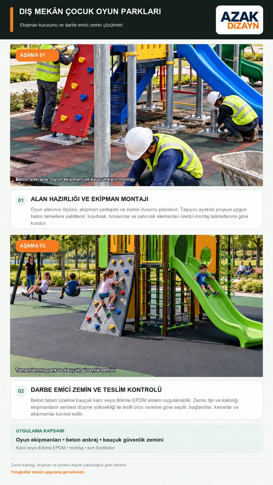 Çocuk Oyun Grupları ve Park Ekipmanları