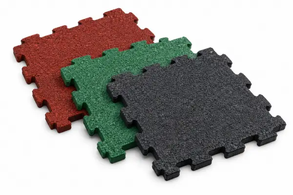 AZK100P-15 Puzzle Standart Yüzey Kauçuk Karo 1000x1000 mm - 15 mm - m²