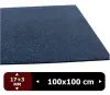 KADOZE PRO Benekli Sıcak Pres Kauçuk Spor Zemin 100x100x2 cm [Mavi Benekli] - m²