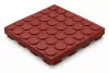 AZK50T-50 Standart Yüzey İtalyan Topuklu Kauçuk Karo 500x500 mm - 50 mm - m²