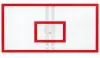 KADOZE Basketbol Panyası 105×180 8 mm Solid Polikarbon - adet