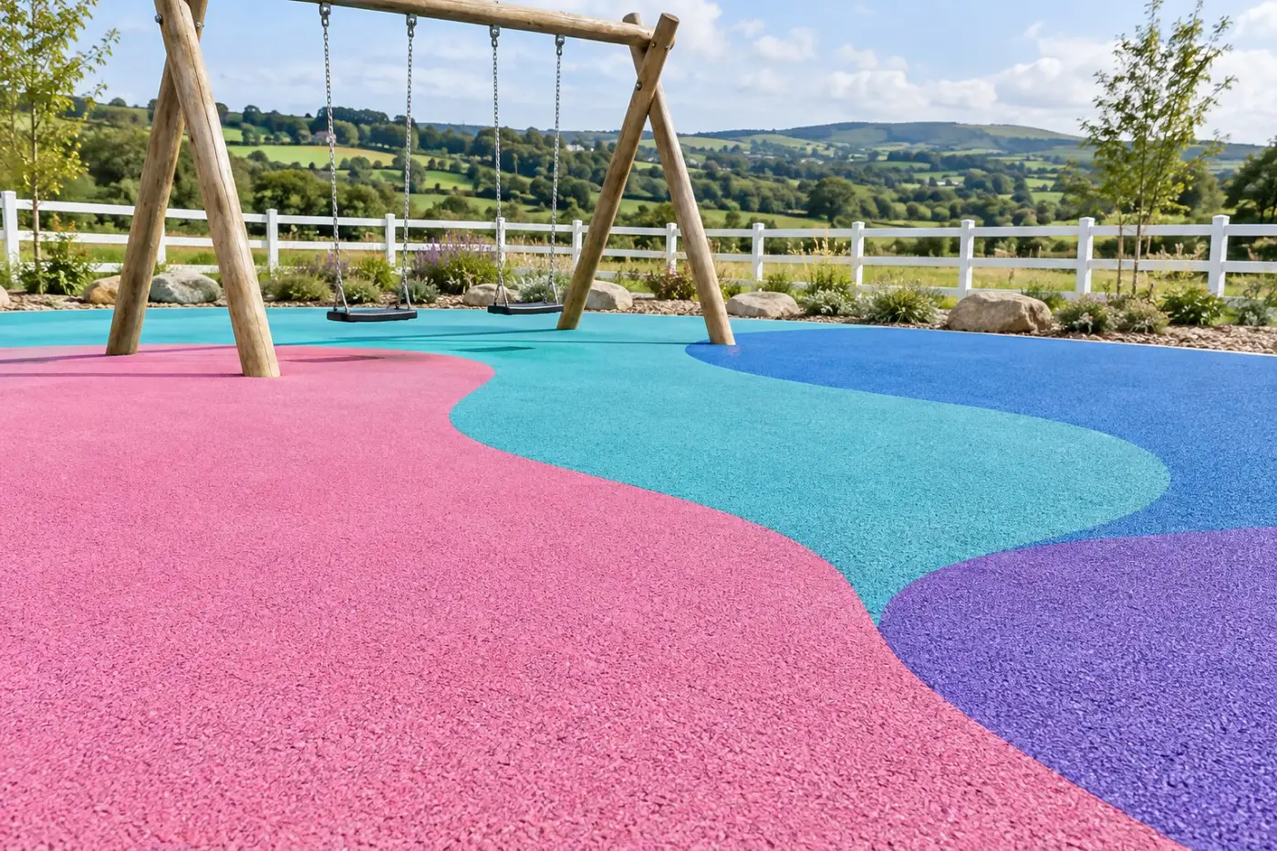 KADOZE Dökme Kauçuk Zemin - 8 mm SBR + 5 mm EPDM - 100 m² Paket