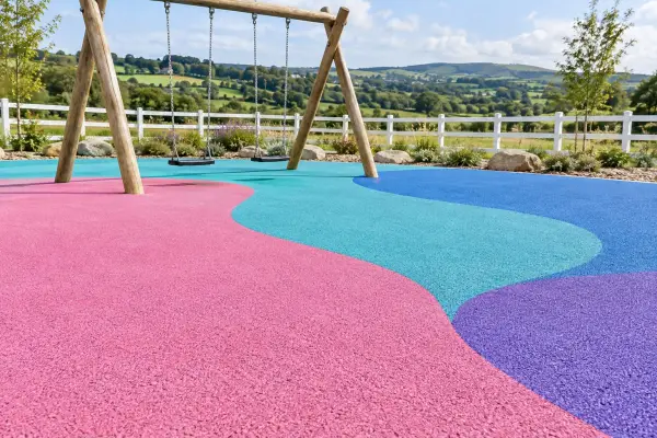 KADOZE Dökme Kauçuk Zemin - 8 mm SBR + 5 mm EPDM - 100 m² Paket