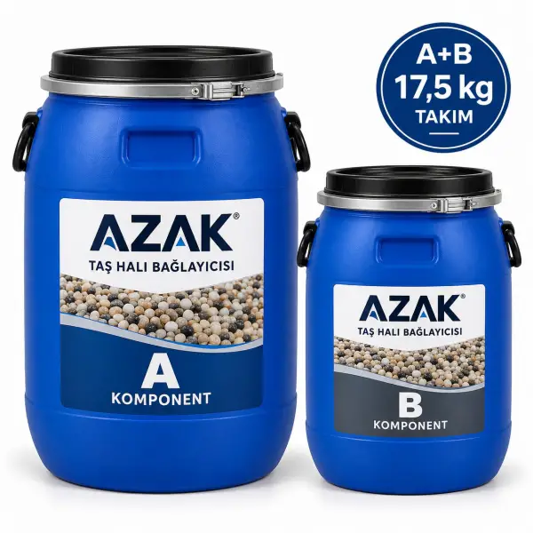 KADOZE Taş Halı Bağlayıcısı - A+B 17,5 kg Takım