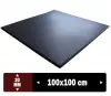 KADOZE PRO Sıcak Pres Kauçuk Spor Zemin 100x100x2 cm [Siyah] - m²
