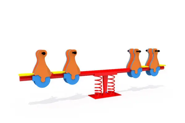 AZK-14 HDPE Figürlü Yaylı Tahterevalli