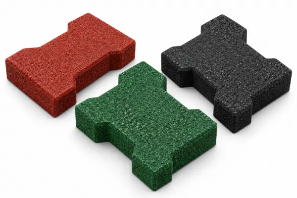 AZKKLT-20 Kilit Taşı Keystone Kauçuk 200x250 mm - 20 mm - m²