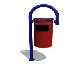 KADOZE ÇK-01 Baston Ayaklı Metal Çöp Kutusu - adet
