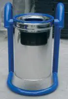 KADOZE ÇK-03-B Baston Büküm Kafes Ayaklı Metal Çöp Kutusu - Model B - adet