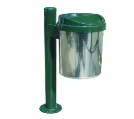 KADOZE ÇK-08-B Sabit Tek Ayaklı Metal Çöp Kutusu - Model B - adet