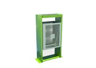 KADOZE ÇK-26B Metal Ayaklı Paslanmaz Kovalı Çöp Kutusu - adet