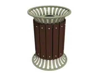 KADOZE ÇK-30 Kompozit Çıtalı Çemberli Çöp Kutusu - adet