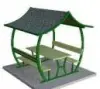 PİK-07 Japon Çatılı Piknik Masası - Metal - Emprenyeli Çam Ahşap - 180  CM