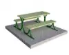PİK-14 150 Cm - Metal - Emprenyeli Çam Ahşap