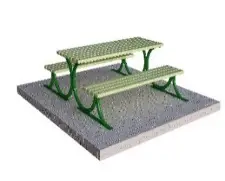 PİK-14 150 Cm - Metal - Emprenyeli Çam Ahşap