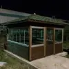 KAM-20 Camekanlı Büfe Kameriye Kare, Emprenyeli Çam, Cam Balkon Sistemli Kayar Pencereli - 5 x 5 m