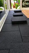 KADOZE PRO Benekli Sıcak Pres Kauçuk Spor Zemin 100x100x2 cm [Beyaz Benekli] - m²
