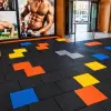 KADOZE PRO Benekli Sıcak Pres Kauçuk Spor Zemin 100x100x2 cm [Beyaz Benekli] - m²